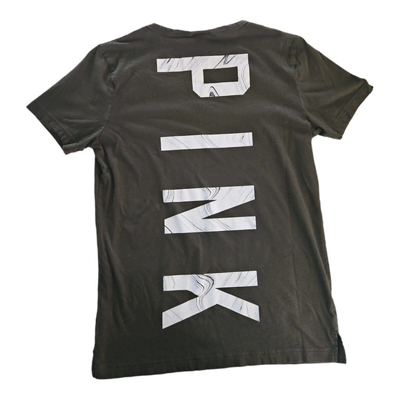 Victoria's Secret Shirt XS Women's Short Sleeve Green Casual Graphic Print - Picture 5 of 6